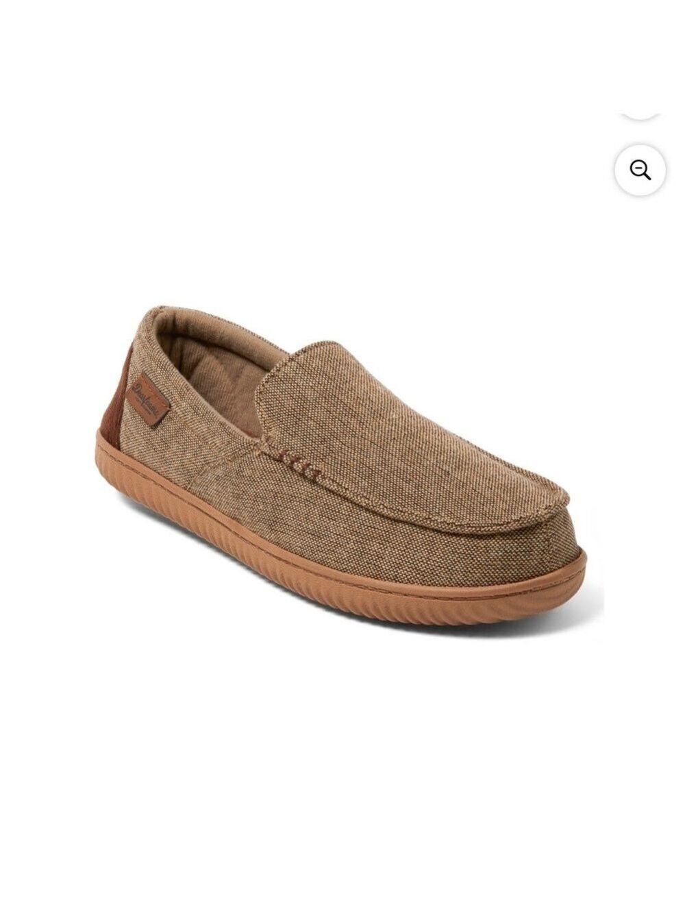 Dearfoam's Men's Cozy Comfort Casual Moccisin Slippers Tan Size 7/8